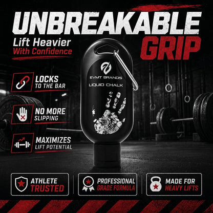 Liquid Chalk - Mess-Free Solution for Weightlifting, Gymnastics, Rock Climbing, and Dance. Sweat-Resistant and Long-Lasting for Enhanced Grip.