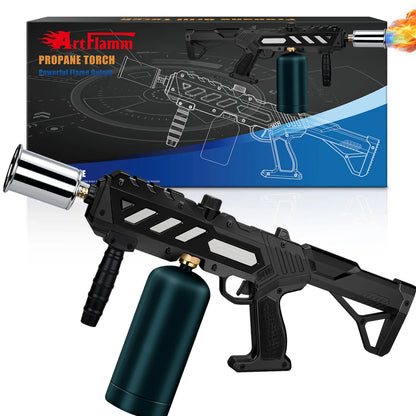 【Dealsforyoudays】Artflamm Powerful Propane Torch, Multi-Use Torch with Adjustable Flame, Blow Torch for Campfire, Fire Pit Starter, Fun Gift (Propane Tank Not Included)