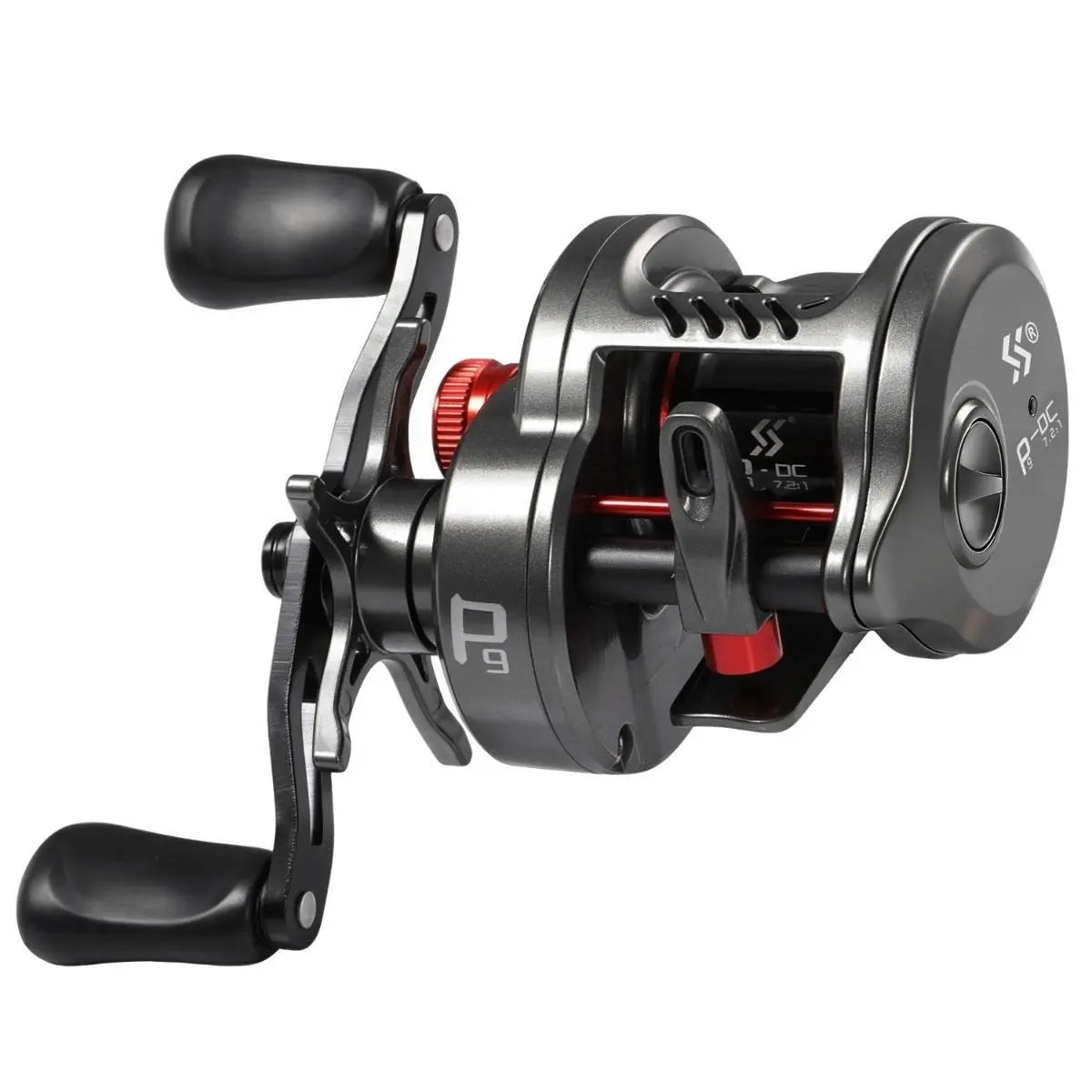 Round Baitcasting Fishing Reel Ultralight 5+1BB 7.2:1 Gear Ratio B DC Baitcaster Reel Smooth and Sensitive Trolling Fishing Reel for Freshwater Saltwater Fishing