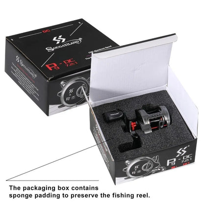 Round Baitcasting Fishing Reel Ultralight 5+1BB 7.2:1 Gear Ratio B DC Baitcaster Reel Smooth and Sensitive Trolling Fishing Reel for Freshwater Saltwater Fishing