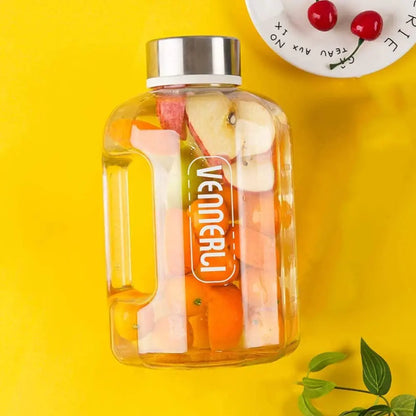 2.2L Petg Food Grade Large Capacity Shatter-Resistant Water Bottle, Portable Bucket for Outdoor Sports, Camping, Travel, Exercise Water Jug。Water Bottle with Time Marker / 2L Water Bottle / Gym Water Jug / Water Bottle with Handle。
