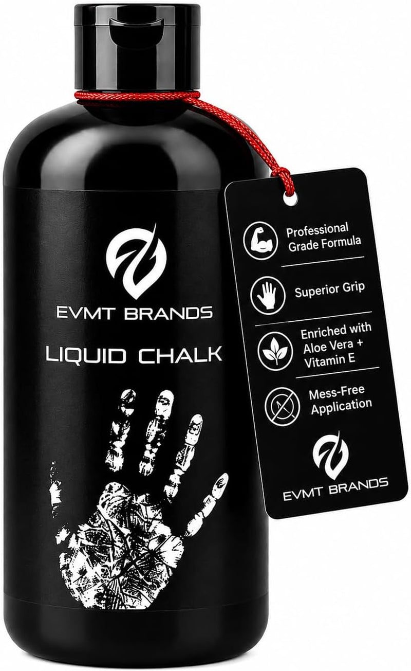 Liquid Chalk - Mess-Free Solution for Weightlifting, Gymnastics, Rock Climbing, and Dance. Sweat-Resistant and Long-Lasting for Enhanced Grip.