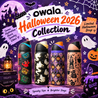 Spooktacular Owala FreeSip Water Bottle Collection – Perfect for Halloween Adventures!