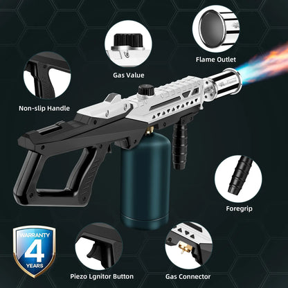 【Dealsforyoudays】Artflamm Powerful Propane Torch, Multi-Use Torch with Adjustable Flame, Blow Torch for Campfire, Fire Pit Starter, Fun Gift (Propane Tank Not Included)