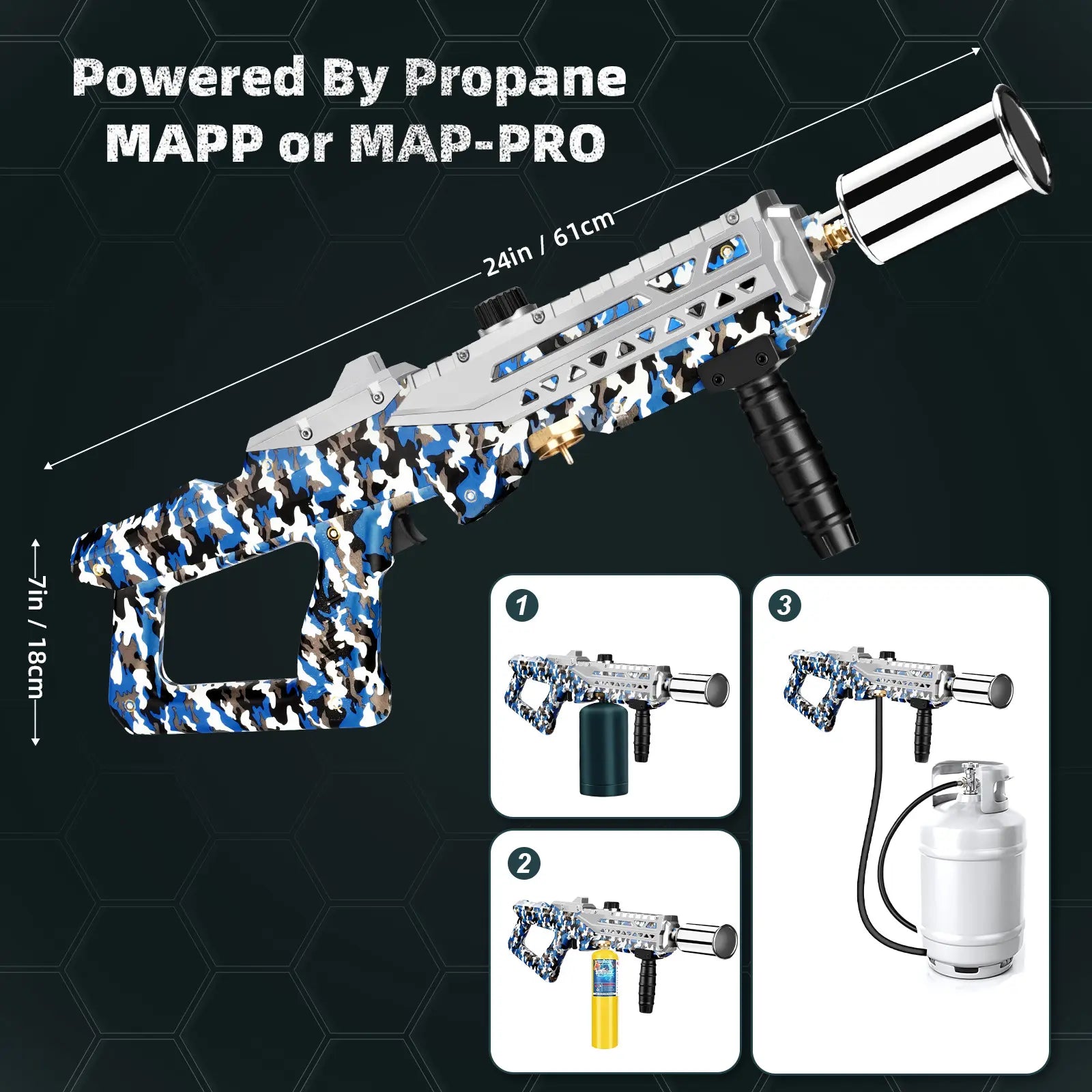 【Dealsforyoudays】Artflamm Powerful Propane Torch, Multi-Use Torch with Adjustable Flame, Blow Torch for Campfire, Fire Pit Starter, Fun Gift (Propane Tank Not Included)