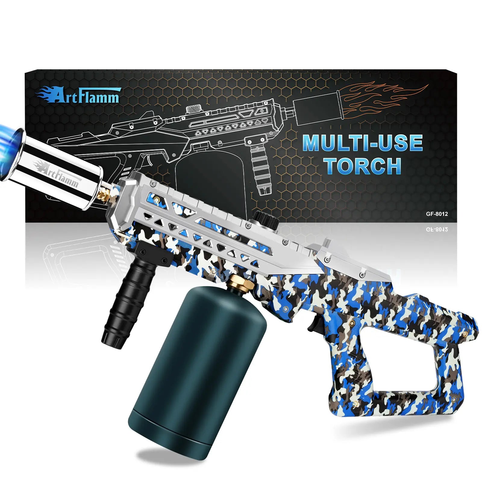 【Dealsforyoudays】Artflamm Powerful Propane Torch, Multi-Use Torch with Adjustable Flame, Blow Torch for Campfire, Fire Pit Starter, Fun Gift (Propane Tank Not Included)