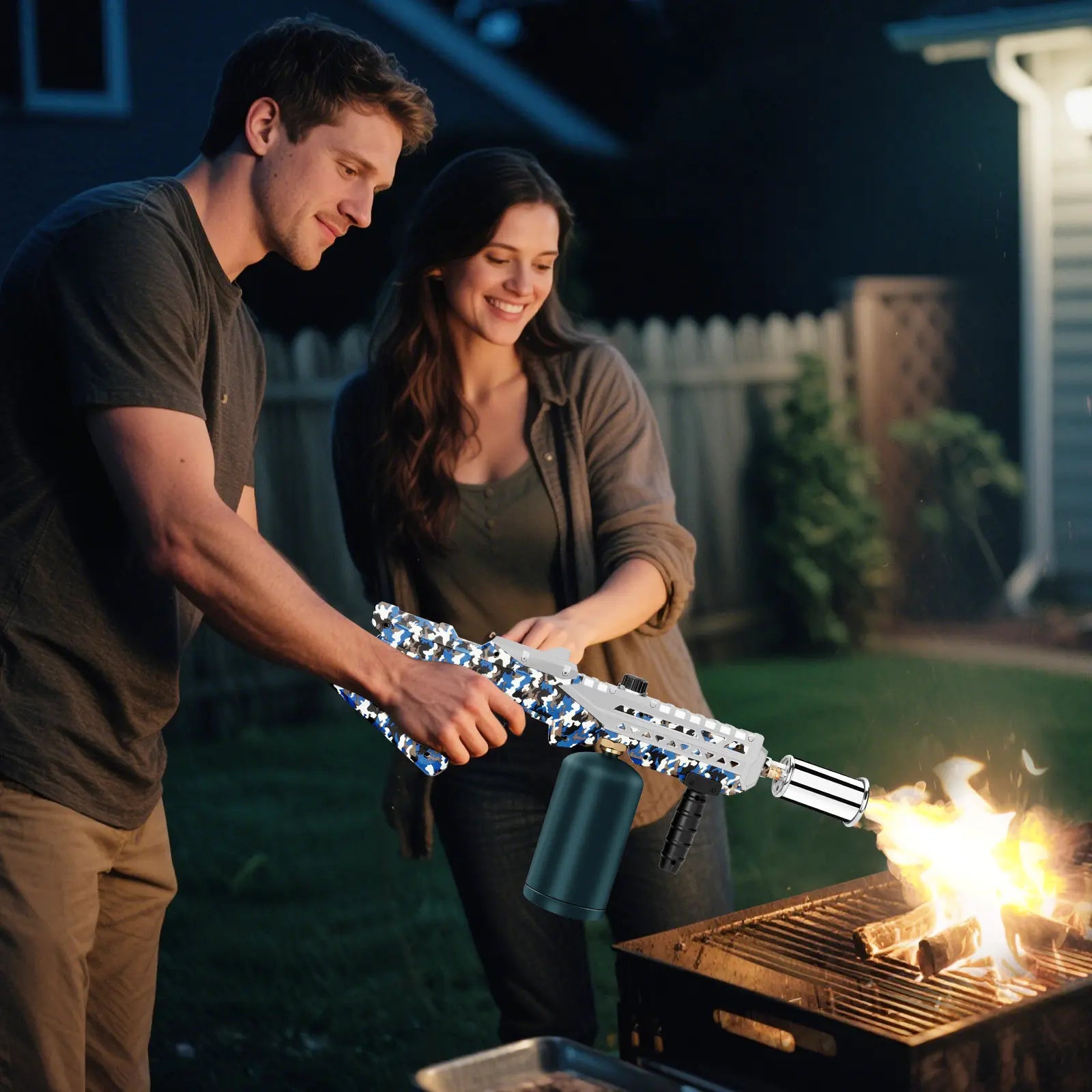 【Dealsforyoudays】Artflamm Powerful Propane Torch, Multi-Use Torch with Adjustable Flame, Blow Torch for Campfire, Fire Pit Starter, Fun Gift (Propane Tank Not Included)