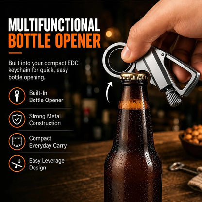 （Not Include Lighter Fluid) Keychain Lighter, Reusable, Multi Keychain, Bottle Opener, Waterproof, Portable-Great for Kitchen, Camping, Hiking, BBQ, Survival, Lighting Adventures,Father'S Day Gifts, Boyfriend Gifts, Utensils, Refillable