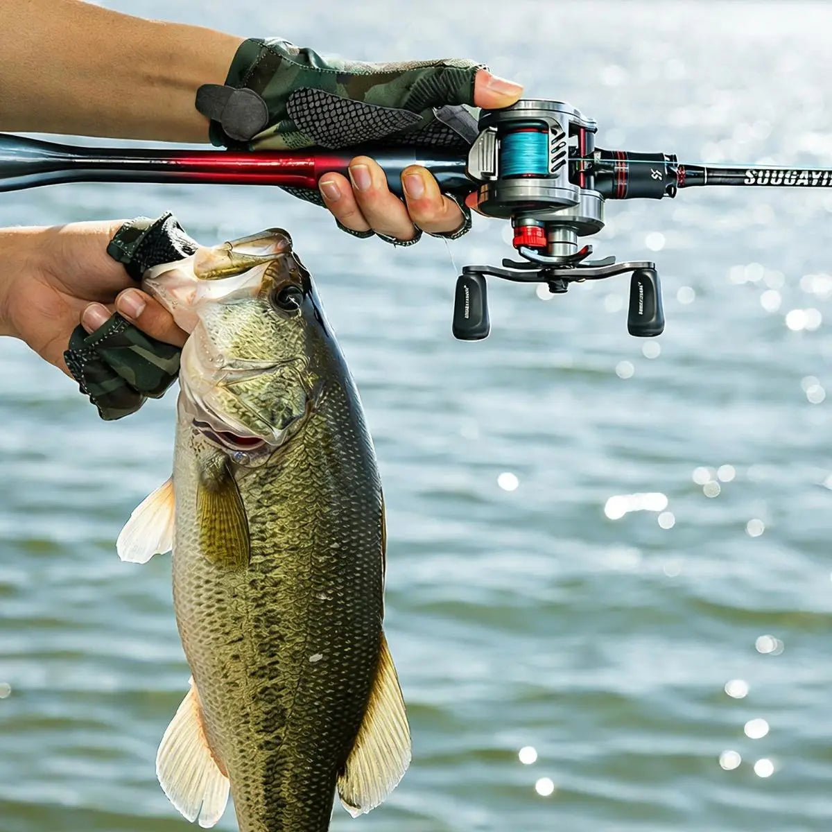 Round Baitcasting Fishing Reel Ultralight 5+1BB 7.2:1 Gear Ratio B DC Baitcaster Reel Smooth and Sensitive Trolling Fishing Reel for Freshwater Saltwater Fishing