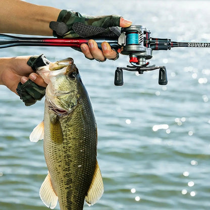 Round Baitcasting Fishing Reel Ultralight 5+1BB 7.2:1 Gear Ratio B DC Baitcaster Reel Smooth and Sensitive Trolling Fishing Reel for Freshwater Saltwater Fishing
